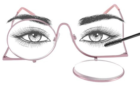 JOOX Gafas de maquillaje, lente giratoria, gafas de maquillaje para los ojos para mujeres, gafas de lectura para maquillarse, agranda los detalles de los ojos