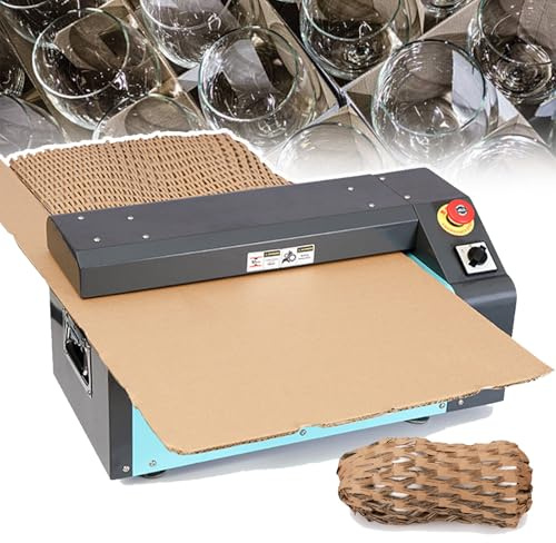 Machine Découpe Et D'expansion Carton Ondulé, Broyeur Carton Usagé, Machine À Papier D'emballage En Nid D'abeille, Largeur Coupe 350 Mm, Machine D'expansion Carton Usagé Et Papier Kraft Blue