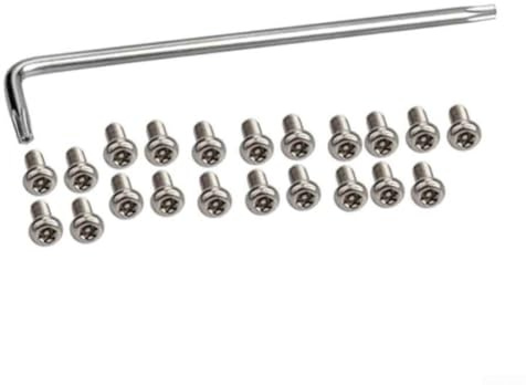 Rackumic Base Plate Anti Theft Screws for Xiaomi Electric Scooter G30 Bottom for battery Compartment Security Kit with Wrench for Tool Stainless Steel Silver Fixing Set for Daily Commute Scooter