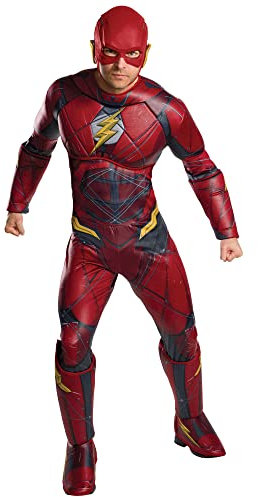 Offizielles Superman-Kostüm für Erwachsene von Rubie‘s, DC Warner Bros Justice League Superman-Kostüm Halloween