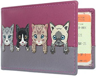 Mala Leather Colección Best Friends Portatarjeta de Pase de Viaje 630TC_65 Rosa