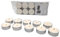Glo-Wax Lot de 50 bougies chauffe-plat géantes non parfumées Extra Large Longue durée de combustion jusqu'à 10 heures par bougie Bougies chauffe-plat d'intérieur et d'extérieur Cire blanche de qualité