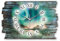 Kreative Feder Designer Wanduhr „Nordlichter“ aus Holz 40x27cm im Shabby Style Design - Designeruhr mit flüsterleisem Uhrwerk ohne Ticken (Nordlichter, leises Funkuhrwerk)