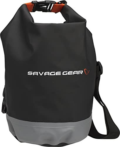 Savage Gear WP Rollup Tasche - wasserdichte PVC Roll-Up Tasche mit verstellbarem Schultergurt - Perfekt zum Waten, leichten Köderfischen und Spinnfischen an der Küste, langlebig, 5L