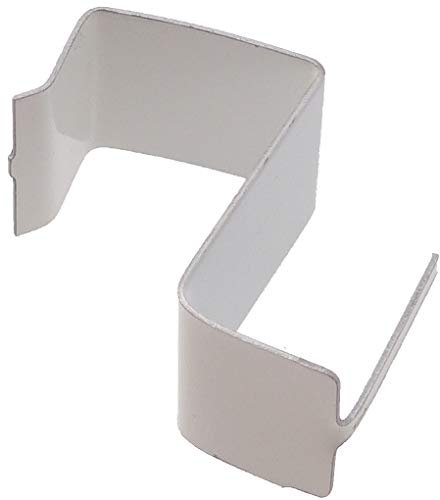 BB Line - Supporti a molla, Per serramenti in PVC/legno di spessore 17-20 mm, Bianco, 26x34x15 mm, Confezione da 100