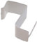 BB Line - Supporti a molla, Per serramenti in PVC/legno di spessore 17-20 mm, Bianco, 26x34x15 mm, Confezione da 100