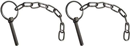 2x Linch Pin and Chain, 6mm, Ifor Williams, Trailer, Lynch pin, 36mm ring