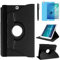 Case for Samsung Galaxy Tab A 9.7 inch 2015 (SM-P550 SM-T550 SM-T555) - 360 Degree Rotating Stand Case Smart Protective Cover,With Stylus Pen,Screen Film (Black)