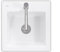 Villeroy & Boch Subway 50 S Stone White - 3315 01 RW Keramikspüle Handbetätigung