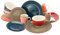 CreaTable, 22855, Serie Bella Casa COTTAGE, 16-teiliges Geschirrset, Kombiservice aus Steingut, spülmaschinen- und mikrowellengeeignet, Qualitätsproduktion