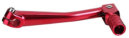 Växelspak CNC Aluminium Motorcykel Fällbar Växelspak Växelspak Modifiering Tillbehör för Gruscykelmotorcykel 150x65mm (Röd)