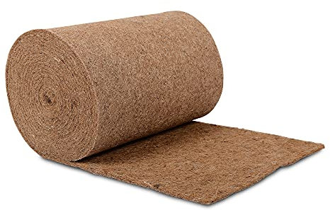 Natursache Kokosmatte Meterware 0,5m x 5m, Winterschutz, mit Latex Beschichtung