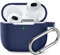 Upeak Funda de Silicona para AirPods 3 2021, Estuche Protector de Cuerpo Completo AirPods 3 Case, Compatible con Apple AirPods 3.ª Generación, con Llavero, Azul