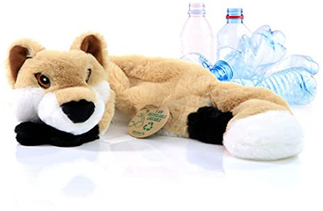 Minifeet RecycelFuchs - Nachhaltiges und klimaneutrales Hundespielzeug aus recycelten Plastikflaschen für umweltbewusste Hundeliebhaber