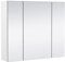 Yaheetech Armario de Baño con Espejo Armario de Pared Colgante con 3 Puertas 70,5x15x60,5cm Muebles de Baño Suspendido con Estanteria Ajustables Blanco