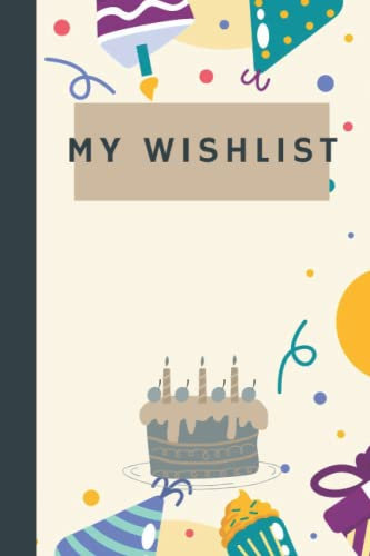 Colorful Birthday Wishlist Notebook