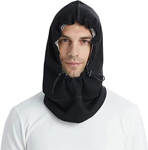 ZAMAKS Herren EMF Schutz Haube Kappe RF EMF Abschirmung 5G Anti-Strahlung 100% Silber Fiber Hat WIFI Strahlenschutz, Schwarz , Einheitsgröße