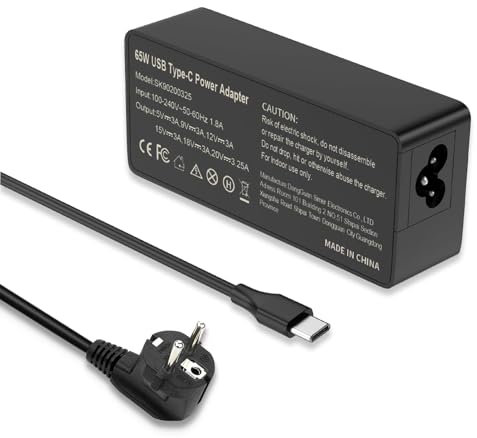 65W USB C Laptop Ladekabel für Lenovo Chromebook Thinkpad Yoga Acer Chromebook Aspire HP Chromebook Spectre X360 ASUS Chromebook ZenBook Dell XPS and More Type-C Netzteil Ladegerät