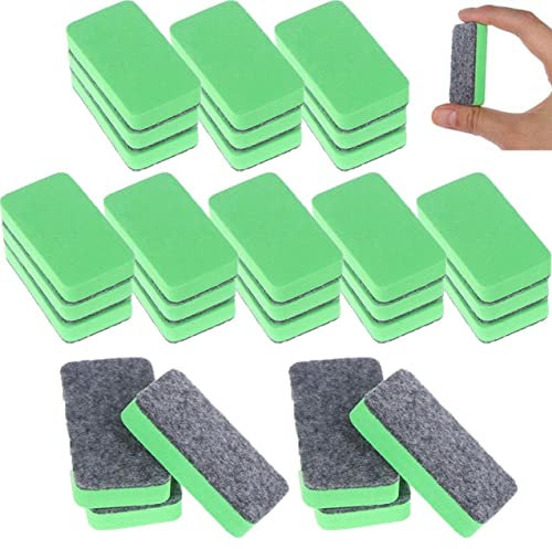 Wudaizhi 30 Mini Whiteboard -radiergummis - Filzstofftücher -löwenreiniger Für Kinder, Schule, Büro Und Zuhause