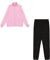 Champion Legacy Script Shop W (117520) -Soft Compact Powerblend Fleece High-Neck Tuta Sportiva, Rosa/Nero (UVE/NBK), S Donna