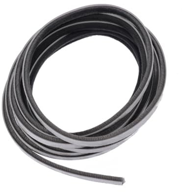 Joint à brosse autocollant 5 m, pour brosse de porte, fenêtre - Coupe-vent et anti-poussière - Gris - 9 x 5 mm - 5 m