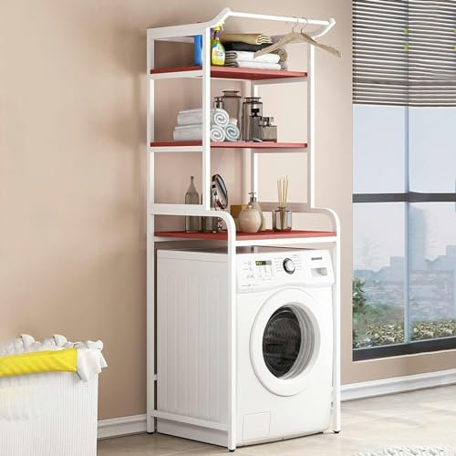 GZYHDC Marcos de Almacenamiento para Lavadora para Inodoro, Estante de Torre de baño, Tipo Tambor de balcón, Estante Superior Universal para Lavadora, Estante multifunción para Inodoro