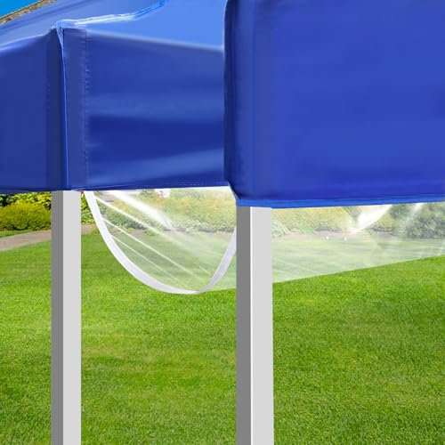 Niuyhe Canopy Rain Gutters, Vinyl PVC Tent Rain Gutter 10 Foot Pop Up Canopy Attachment Accessories for High Peak Frame Style Canopy Tents (White,1pcs)