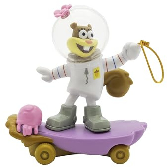Spongebob Schwammkopf, Quallenfischen Gleitschirme Sandy Cheeks, 5 Rückzieh-Rennspielzeug mit Quallenfisch-Aktion, ab 3 Jahren