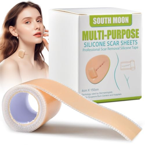 Silikonpflaster für Narben,Silikon Narbenklebeband,Silicone Scar Tape,für Narben Durch C-Sektion,Operationen,Verletzungen,Keloid,für erweichen und Abflachen von neuer und alter Narben