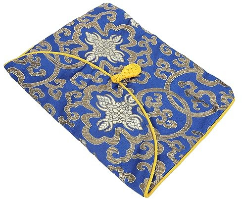 CONGARTENO Aufbewahrungstasche für Bücher im Zen Stil Stickerei Schmutzabweisend für Buddhistische Schriften Design
