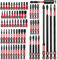 Geinxurn 68tlg. Schlagfester Schrauber Bit Set (PH-, TX-, PZ-, SL-, Hex-), 1/4 zoll Sechskantschaft S2 Legierter Stahl Bitsatz mit 75mm Magnetische Bit-Halter