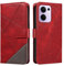 XINNI Cover per Oppo Reno 13F 5G/Reno 13 FS 5G Custodia, Cellulare Libro Antiurto Flip Pelle PU/TPU, Portafoglio Flip Magnetica Case, Rosso