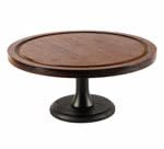 Ieron Soporte para Tartas, Plato Multifuncional para Tartas con pie, Soporte de Madera para exhibición de Tartas con cúpula de acrílico,Bandeja expositora para postres y Tartas (marrón)