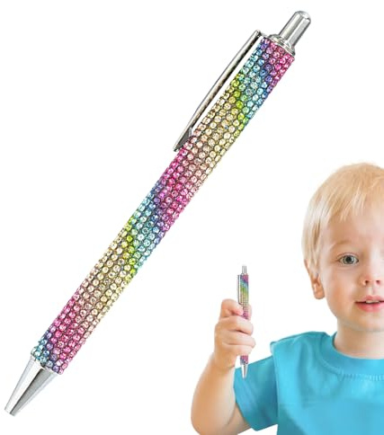 Generisch Strass-Kugelschreiber - Glitzer-Kugelschreiber | Bling-Stifte | Ausgefallene Glitzernde Kristallstifte | Kugelschreiber Mit Strasssteinen | Glitzernde Kugelschreiber | Diamant Tintenstifte