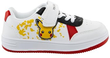 Pokemon Boys Shoes, Boys Trainers, Pikachu Kids Trainers, Official Merchandise, Sizes 6 to 2
