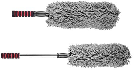 Brosse de lavage de voiture – Rayures | Tête chenille douce | Produit propre qui n'endommage pas la peinture | Brosse de nettoyage avec housse de protection | Brosse de nettoyage pour enlever la