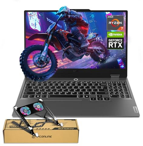 Lenovo LOQ 15 15ARP9 RTX 4060 Pro Gaming Laptop, 15.6 FHD 144Hz, AMD Ryzen 7 7435HS, NVIDIA RTX 4060, 32GB DDR5 RAM, 1TB SSD, Backlit KB, RJ-45, Bundle con raffreddamento PCO Laptop