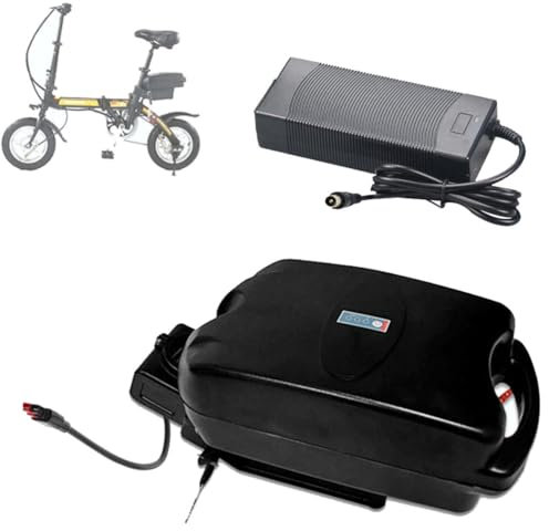JHKJ Batterie Lithium Frog 48 V 6 Ah 15 Ah, Batteries de VTT 36 V 8 Ah 18 Ah, Batterie Lithium pour Tige de Selle 24 V 10 Ah 20 Ah avec Prise Anderson,24v12ah