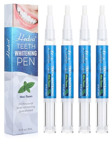 ZKUNL 4PCS Stylo Blanchiment Dents,Gel Blanchissant pour Dents,Kit Blanchiment Dentaire,Blanchir Les Dents Rapidement,Blanchisseur De Dents Instantanée,Efface Taches & Décolorations