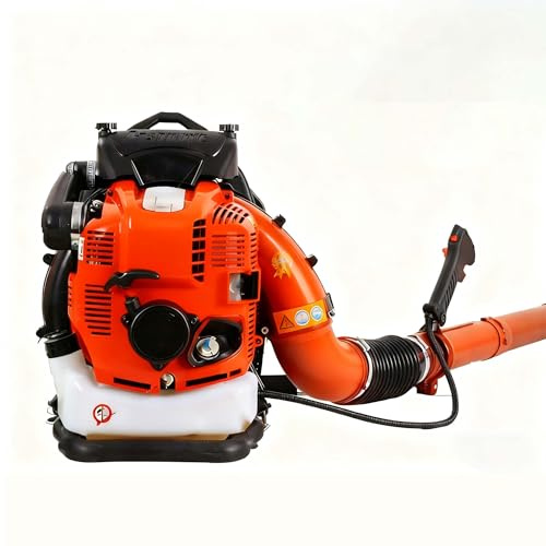 SIEEOUR Professionnel 95cc Souffleur À Dos, Souffleur À Dos 4-Temps avec Moteur Essence Commercial, Sortie Moteur 4.5kw,Génère Vitesse Air 1700m³/H pour Nettoyage Neige Et Coupe-Feu(Red)