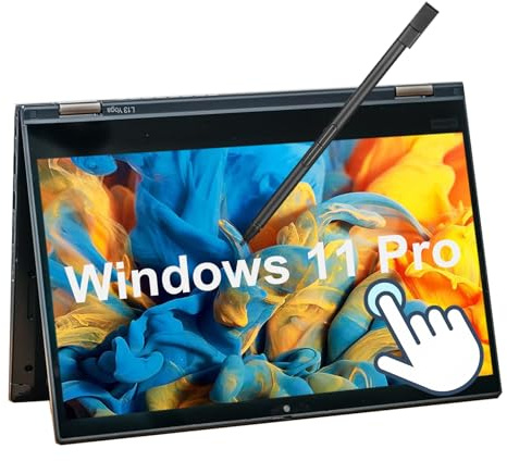 Lenovo Thinkpad L13 Yoga Gen2 Laptop Touchscreen PC, 13.3 FHD Computer, Intel Core i5-1145G7, 256GB SSD, 16GB RAM, Qwerty Keyboard, Win11 Pro (Renewed)