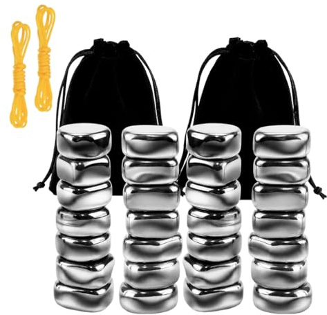 LUDHEP Set 40 Piedras Magnéticas de Juego, Ajedrez Magnético para Estrategia Familiar, Juego de Mesa Interactivo con Cuerda y Bolsa, para Reuniones y Fiestas