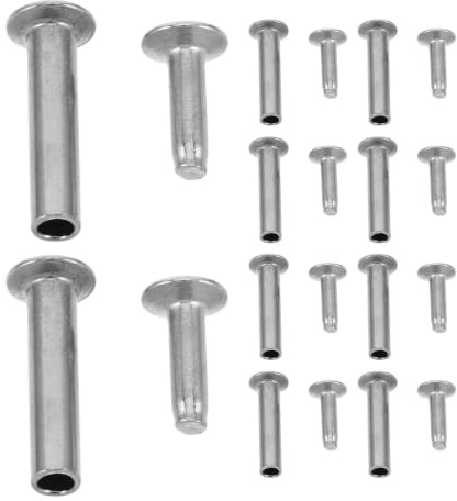 Hemobllo 10pcs Rivets en Métal Argentés pour Poignée de Spatule et Louche, Résistants la Chaleur, Fixation Robuste pour Réparation DIY D'ustensiles Cuisine