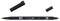 Tombow ABT Dual Brush Pen, ABT-N15-1P, Stift mit zwei Spitzen, perfekt fürs Hand Lettering und Bullet Journal, wasservermalbar, black