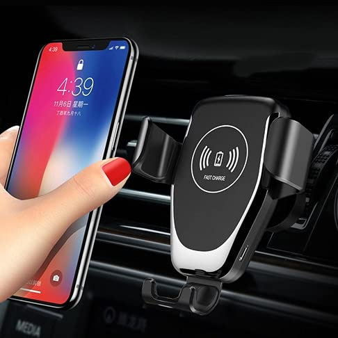 TOP CHARGEUR * Auto Wireless Charger Handyhalter Induktionsladegerät 10W für Samsung S9+ S9 S8+ S8 S7 S7 Edge S6 S6 Edge Note 9 Note 8 Note 5 iPhone X 8Plus 8 Nexus 4 5 & 6 Appareils Qi