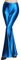 FYMNSI Damen Metallic Glänz Schlaghose Weite Bein Palazzo Hosen Hoher Bund Boot Cut Glitzer Lange Hose Schlanke Leggins Einfarbig Wet Look Stretch Leggings Tanzhosen Party Disco Clubwear Blau XXL