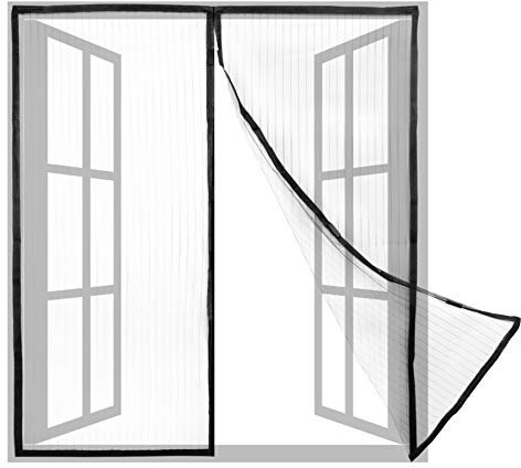PrimeMatik AH41-VCES Zanzariera per Finestra 130 x 150 cm, con Chiusura Magnetica (AH41), Semi Trasparente