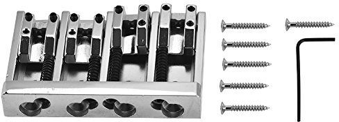 Bnineteenteam E-Bass-Brücke E-Bass-Brücke Saitenhalter Hardtail Sattelbrücke Bass String Hardtail Ersatzzubehör Musikinstrumentenzubehör