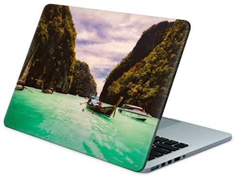 Skins4u Folie Sticker Skin Vinyl Aufkleber mit farbenfrohen Motiven für bis 15.6 Zoll 38.1x26.7cm Laptop Skin Decal Cover Thailand