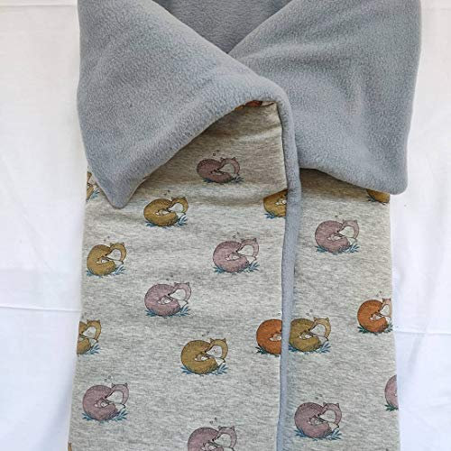 MOON-BEBE Universal-Schlafsack aus Baumwolle für Kinderwagen und Babywanne (Grau)